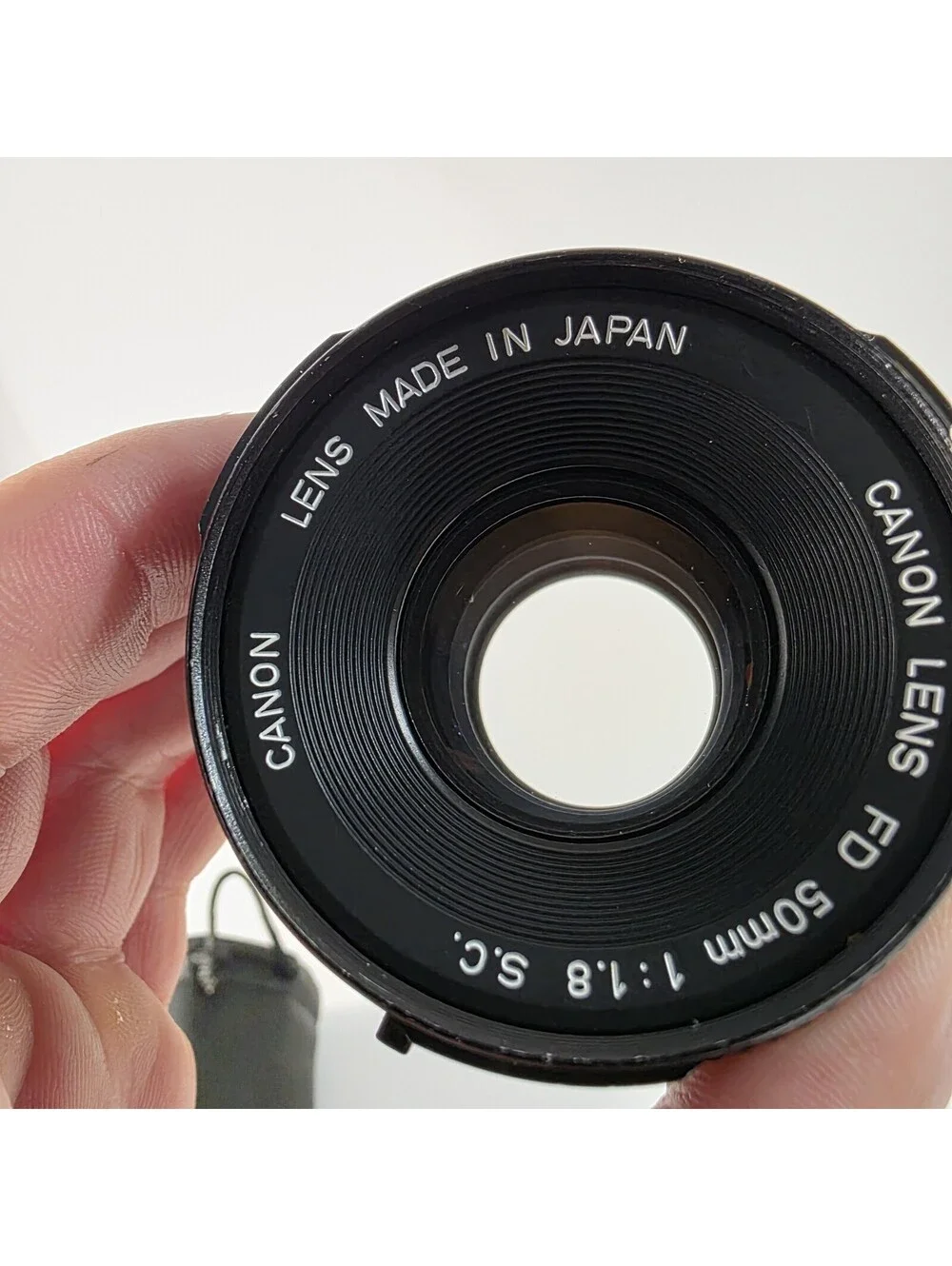 Canon FD 50mm 1:1.8 S.C. SC Manual Focus Prime Lens Clean W/Case & Lens Filter